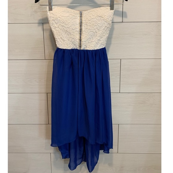 High Low Strapless Dress - Picture 1 of 3